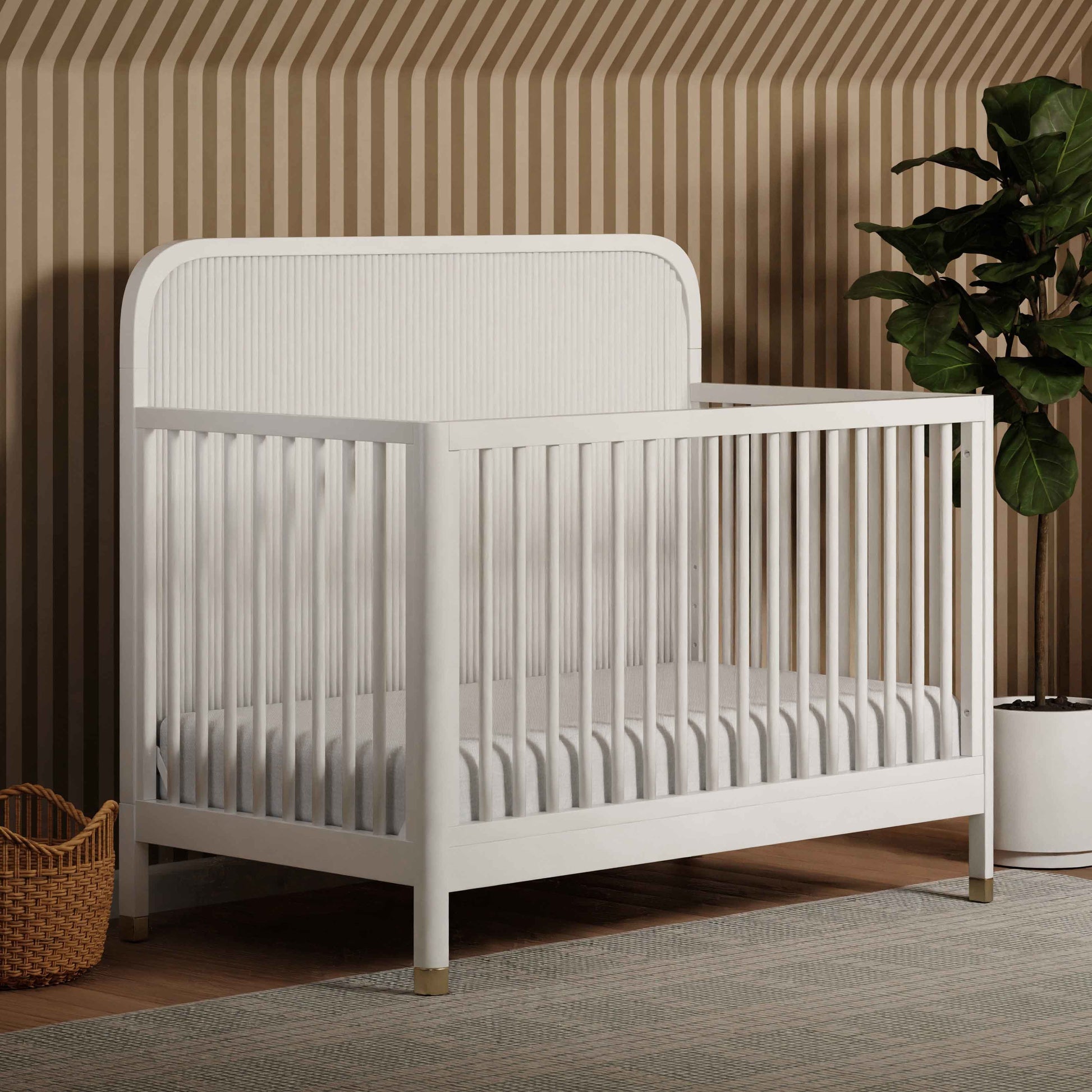 M26701RW,Namesake,Brimsley Tambour 4-in-1 Convertible Crib in Warm White