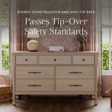 M31416WP,Namesake,Alouette 7-Drawer Assembled Dresser in Washed Pine