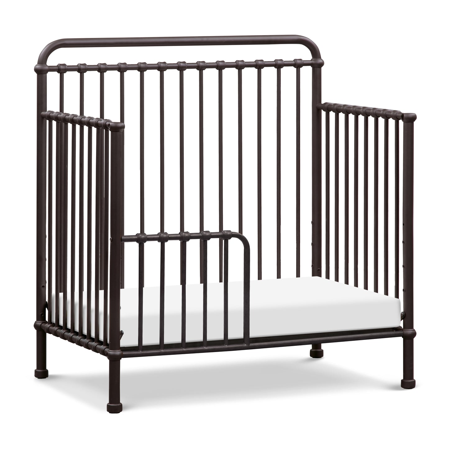 M15398UR,Namesake,Winston 4-in-1 Convertible Mini Crib in Vintage Iron