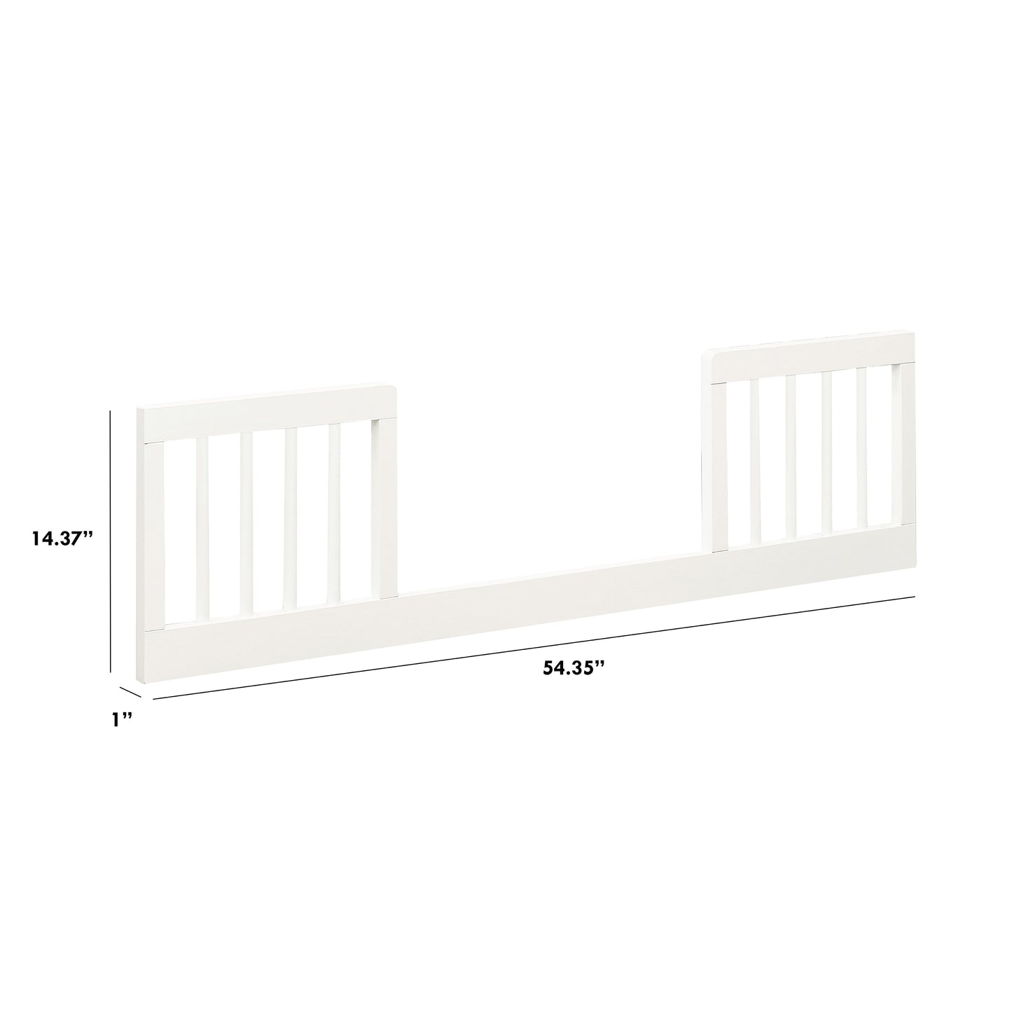 M18399RW,The MDB Family,Toddler Bed Conversion Kit in Warm White