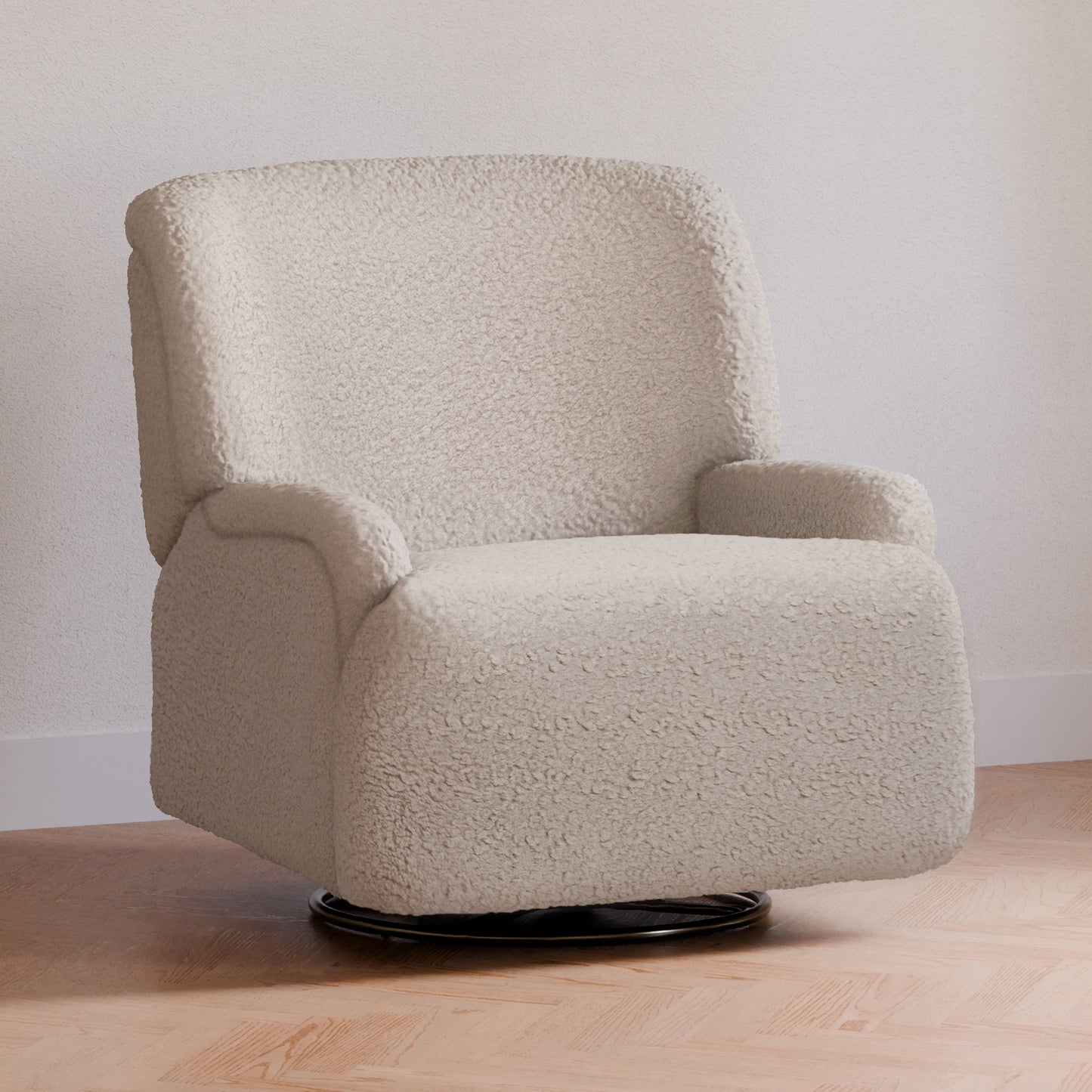 M27687EGS,Namesake,Winslow Extra Wide Recliner and Swivel Glider in Earl Grey Shearling