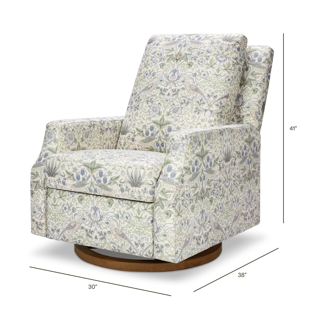 Morris & Co. x Namesake Crewe Recliner and Swivel Glider - dimensions