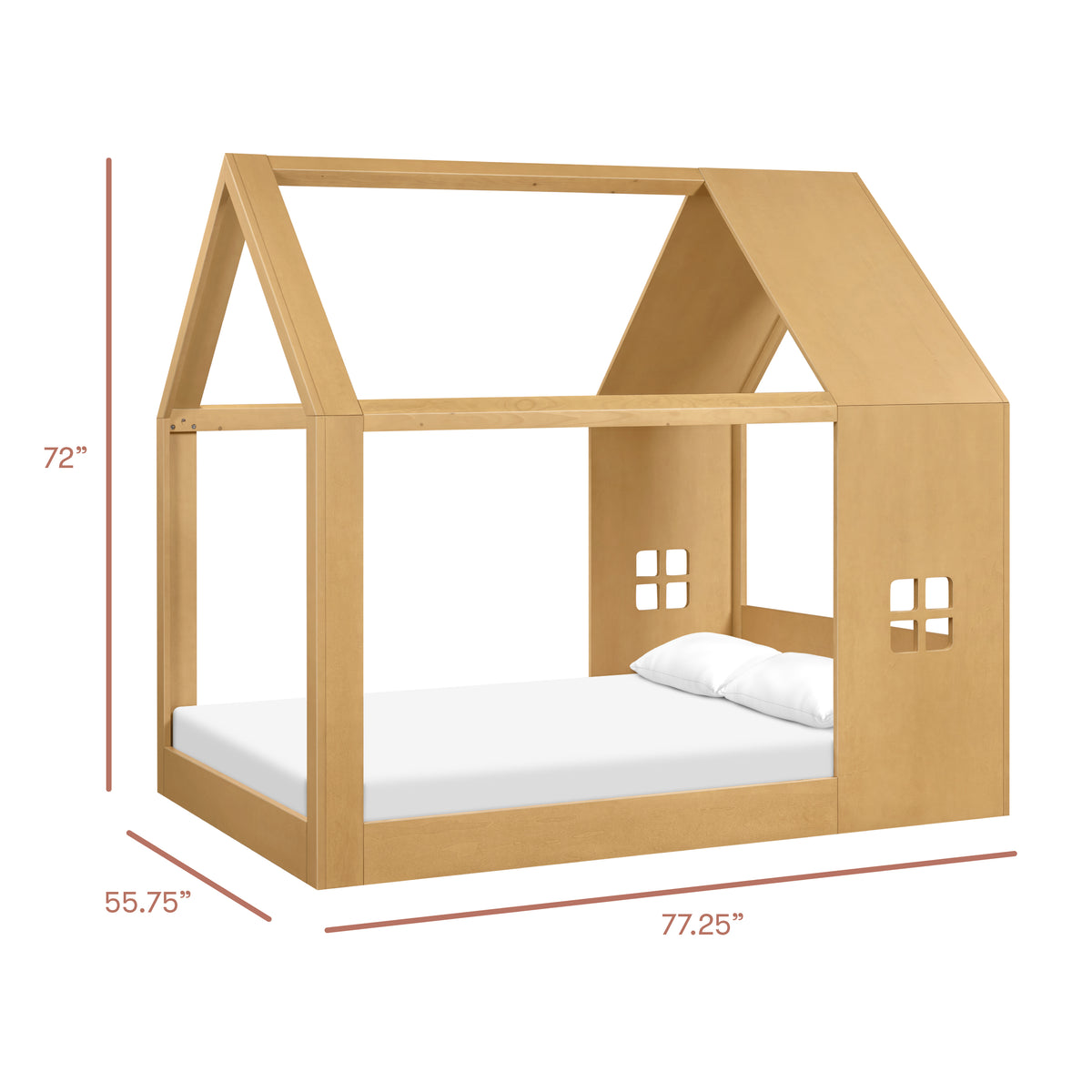 Uchi Montessori-Inspired House Full Bed - dimensions