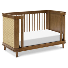 M23701NLBC,Namesake,Marin with Cane 3-in-1 Convertible Crib in Natural Walnut and Blonde Cane