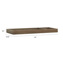 M0619DB,The MDB Family,Universal Wide Removable Changing Tray in Derby Brown