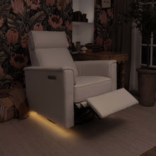 M17182PCMEW,Namesake,Willa Pro Power Glider Recliner w/ Power Lumbar in Performance Cream Eco-Weave