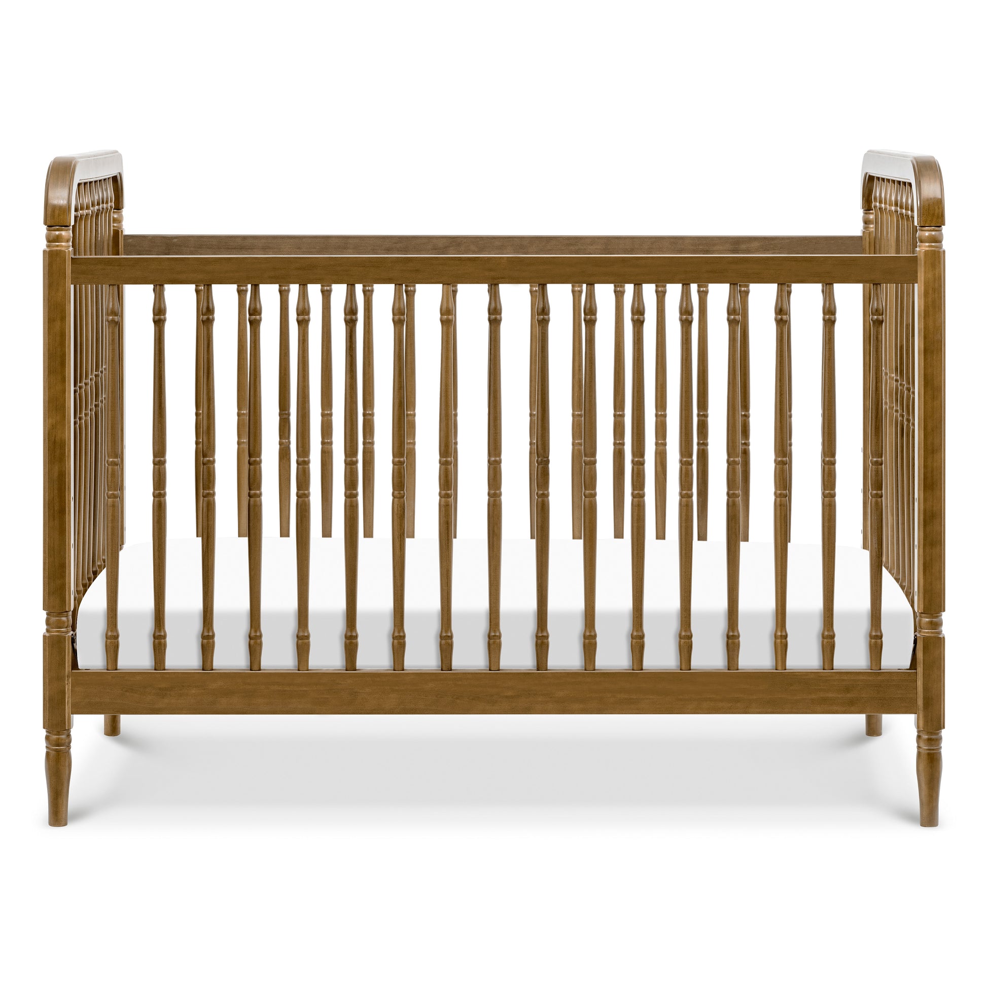 M7101NL,Liberty 3-in-1 Convertible Spindle Crib w/Toddler Bed Conversion Kit in Natural Walnut