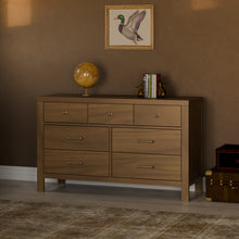 M23316NL,Namesake,Nantucket 7-Drawer Assembled Dresser in Natural Walnut