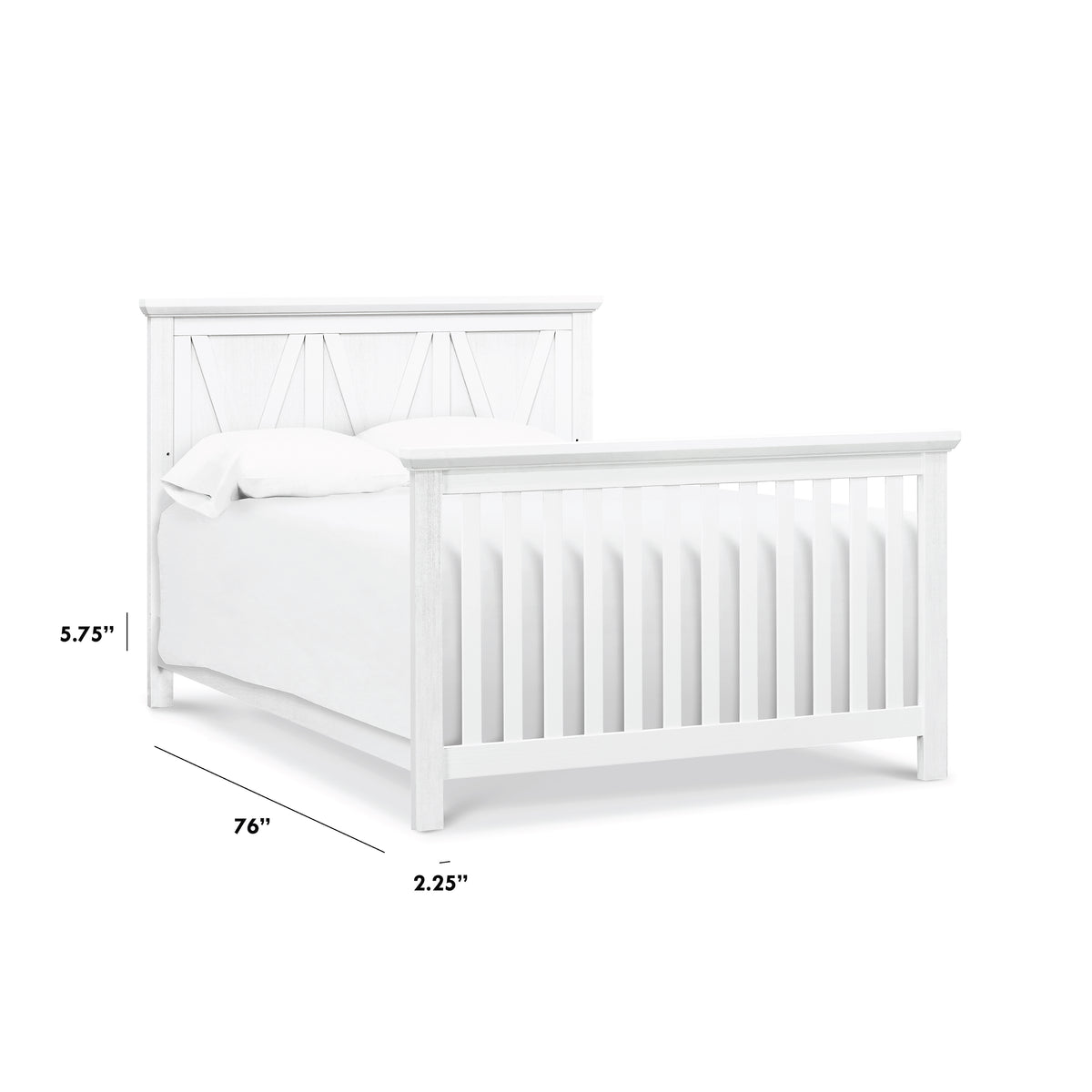 Full Size Bed Conversion Kit (M7689) - dimensions