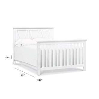 M7689LW,The MDB Family,Full Size Bed Conversion Kit in Linen White