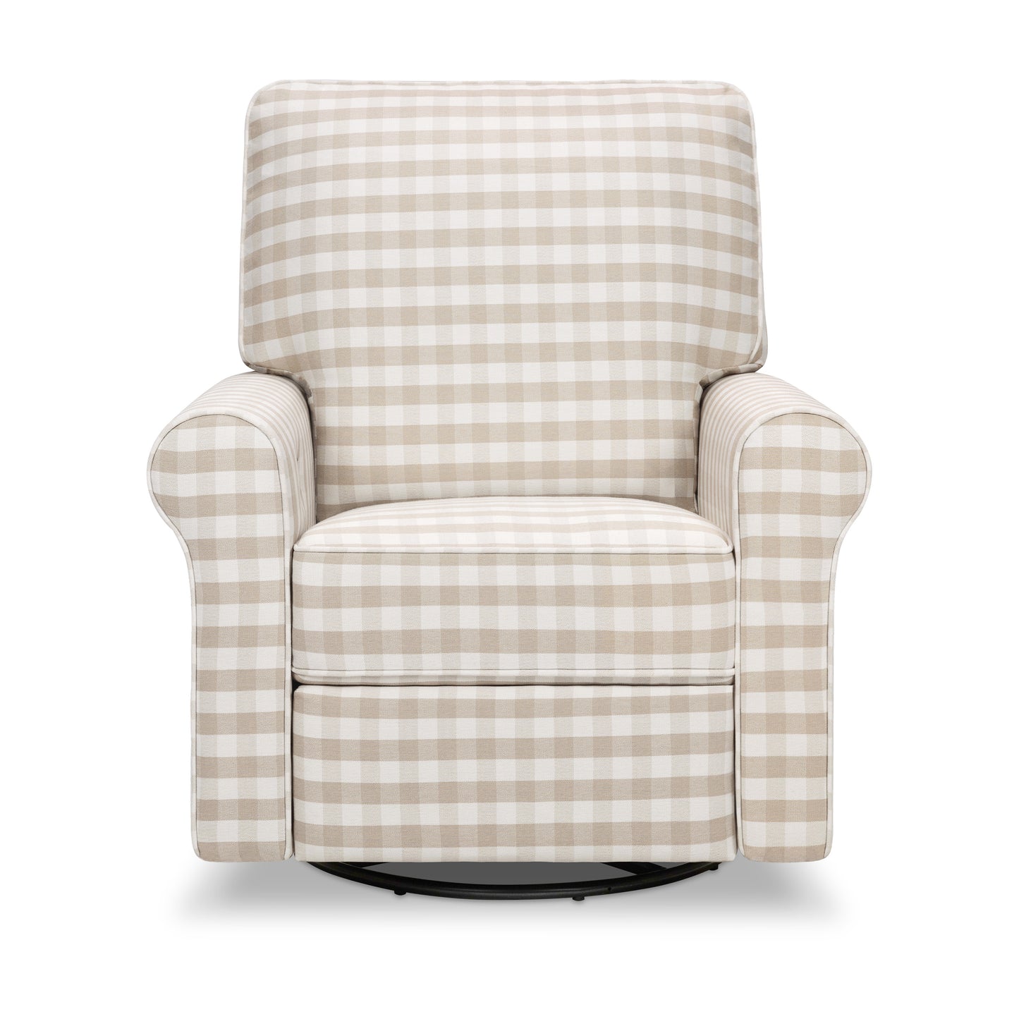 B17787TGH,Monogram by Namesake,Monroe Pillowback Power Recliner in Tan Gingham