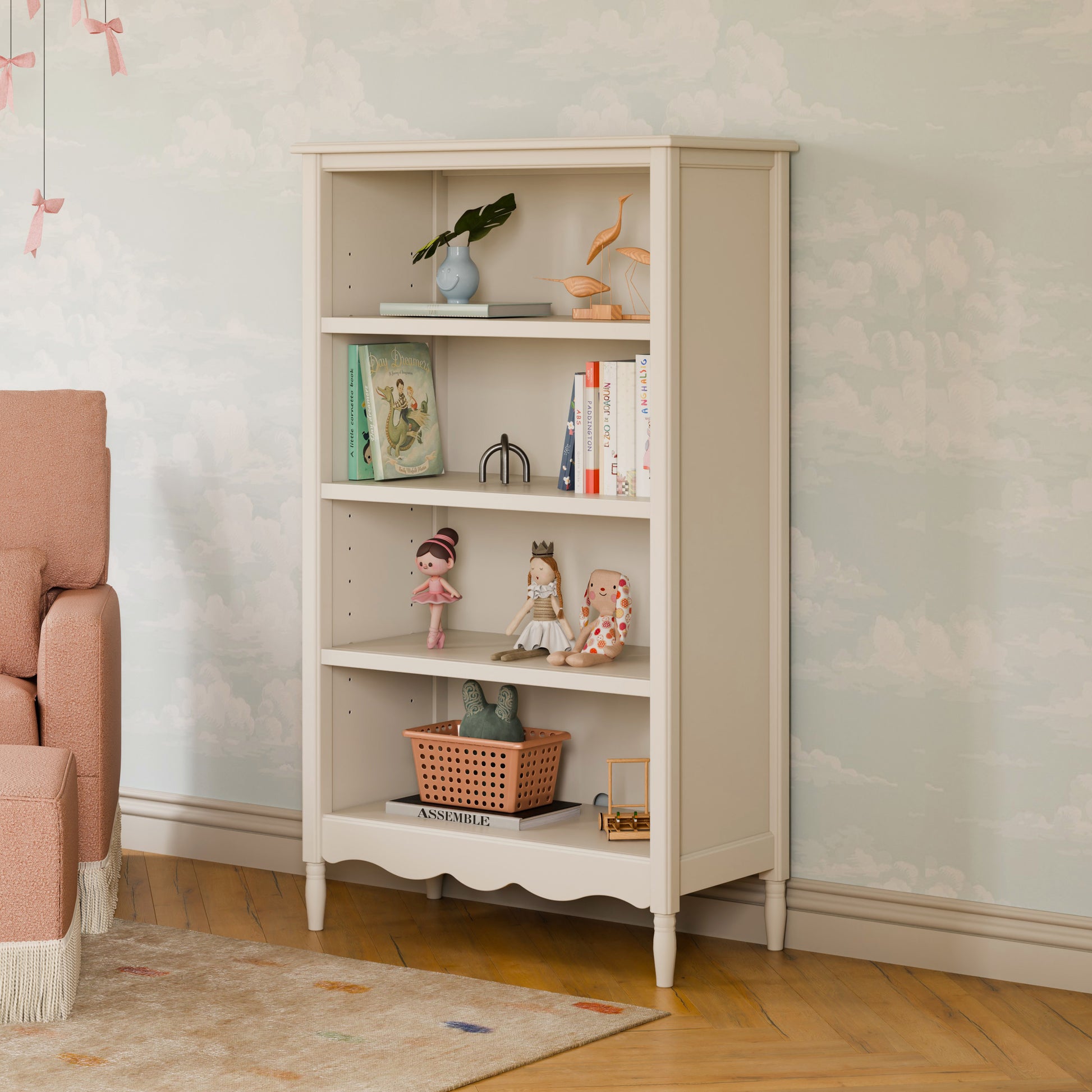 M7114RW,Namesake,Liberty Assembled Bookcase in Warm White