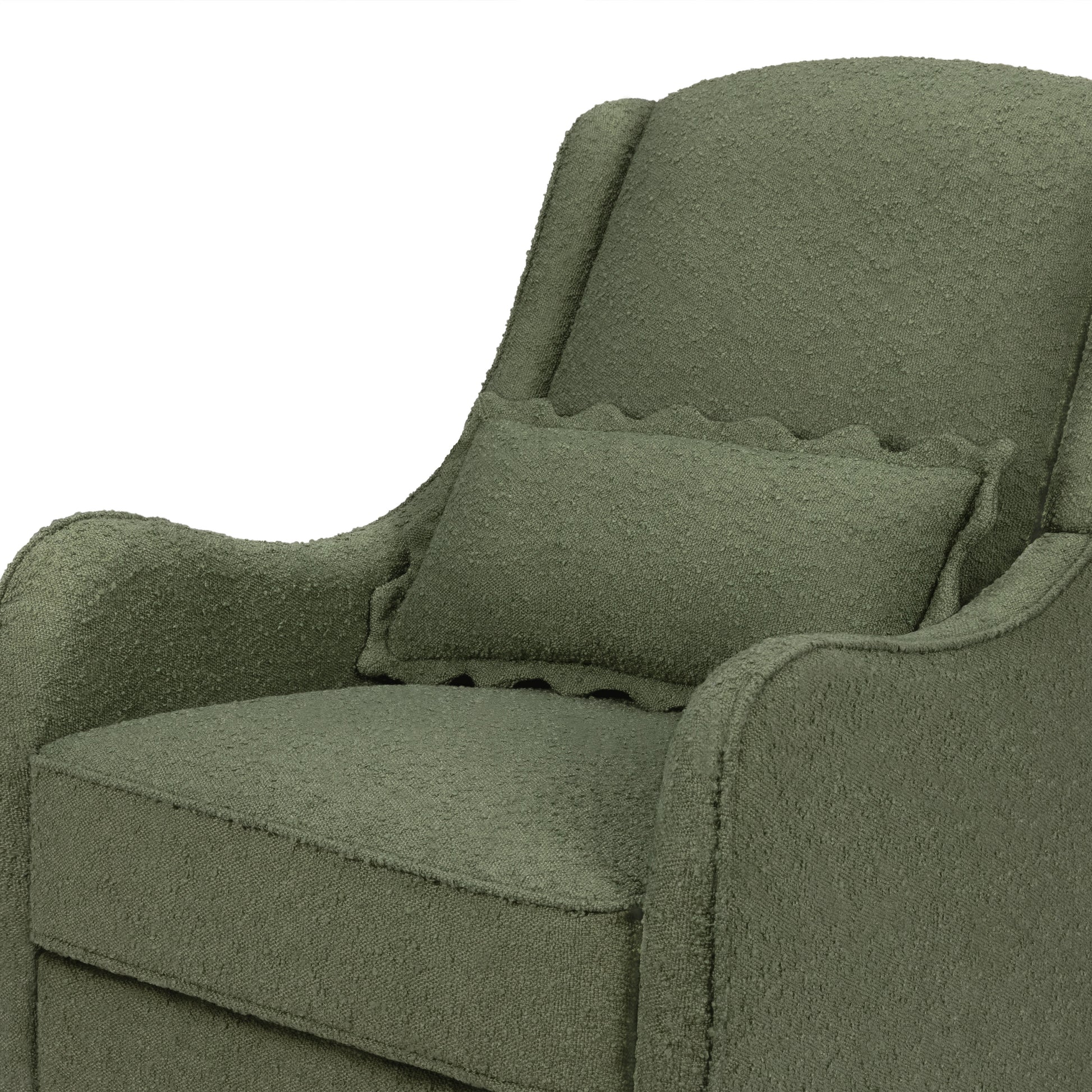 M27787OB,Namesake,Devon Recliner and Swivel Glider in Olive Boucle