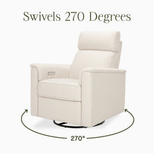M17186PWB,Namesake,Willa Plus Power Glider Recliner w/ Power Headrest in Performance Ivory Boucle