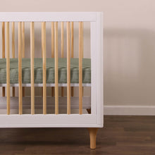 T29736MCA,Babyletto,Matcha Muslin Mini Crib Sheet in GOTS Certified Organic Cotton