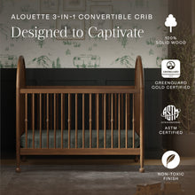 M31401NL,Namesake,Alouette 3-in-1 Convertible Spindle Crib in Natural Walnut
