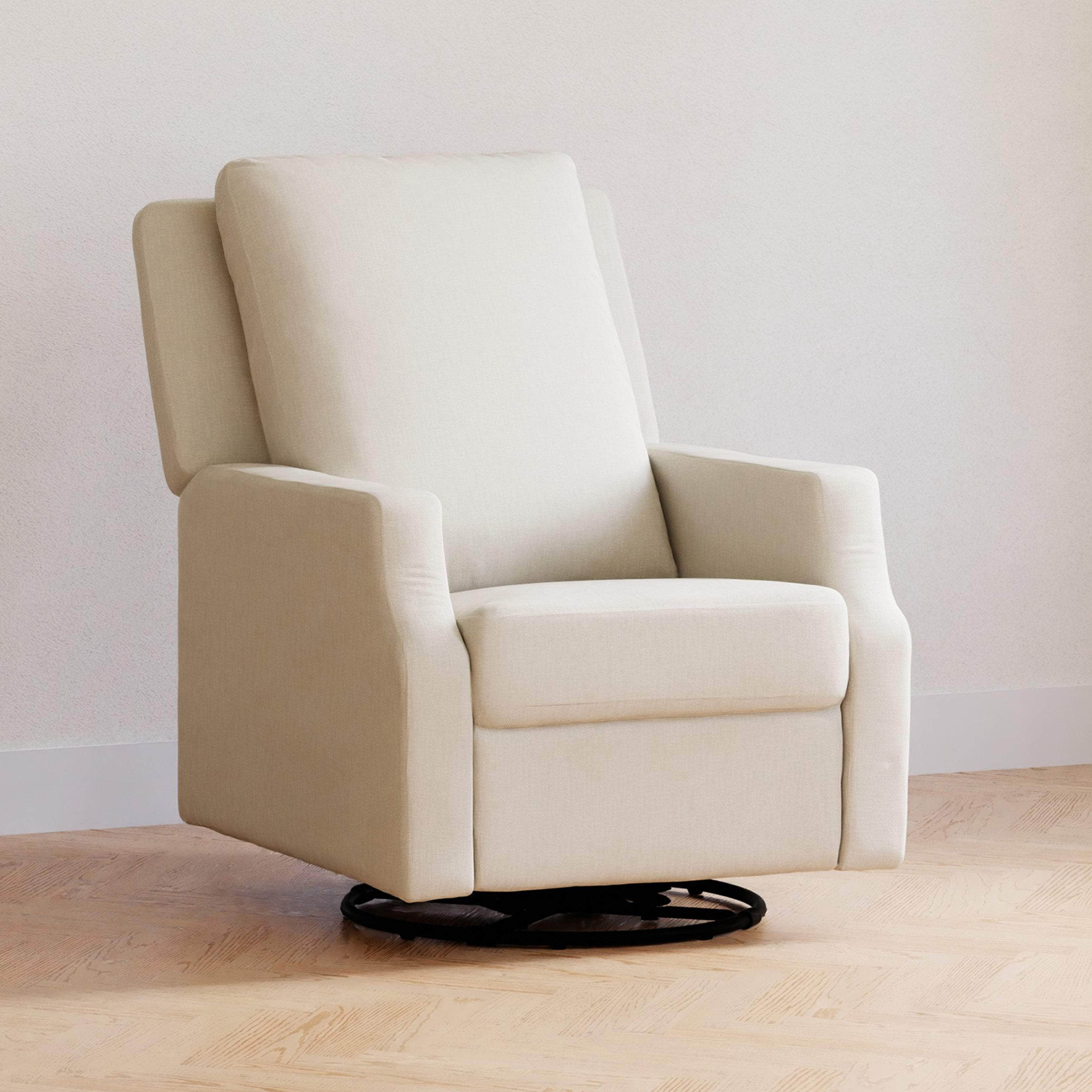 Beige nursery online recliner