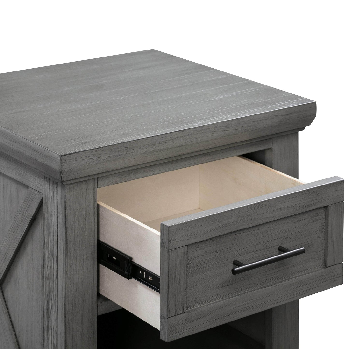 B14560WC,Emory Farmhouse Nightstand in Weathered Charcoal