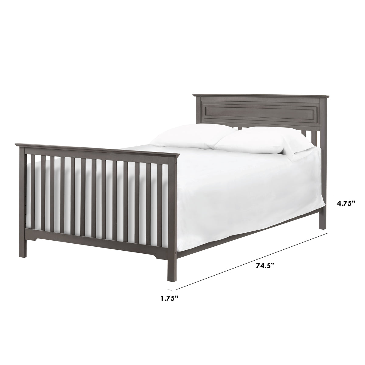 Twin/Full-Size Bed Conversion Kit (M5789) - dimensions
