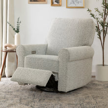 B17787BWB,Monogram by Namesake,Monroe Pillowback Power Recliner in Black White Boucle