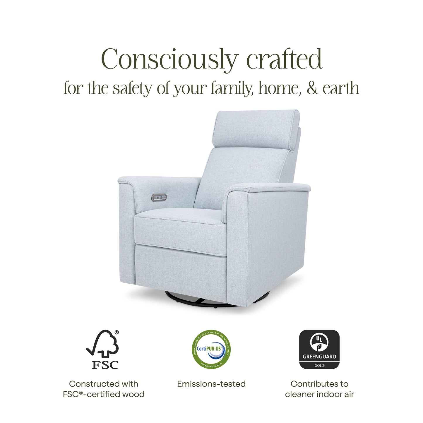 M17186PCET,Namesake,Willa Plus Power Glider Recliner w/ Power Headrest in Performance Chambray Eco-Twill