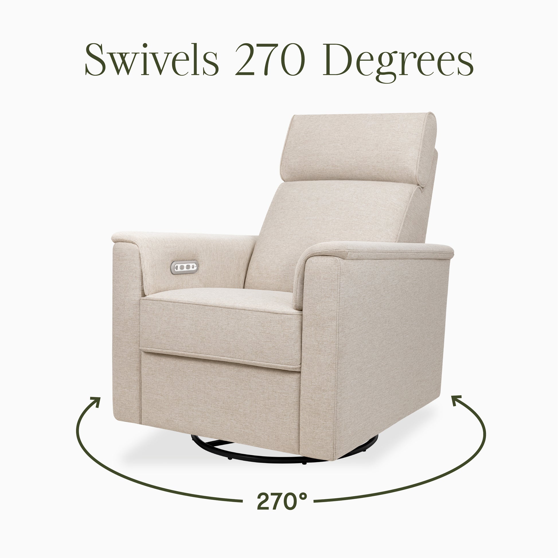 M17186PBEW,Namesake,Willa Plus Power Glider Recliner w/ Power Headrest in Performance Beach Eco-Weave