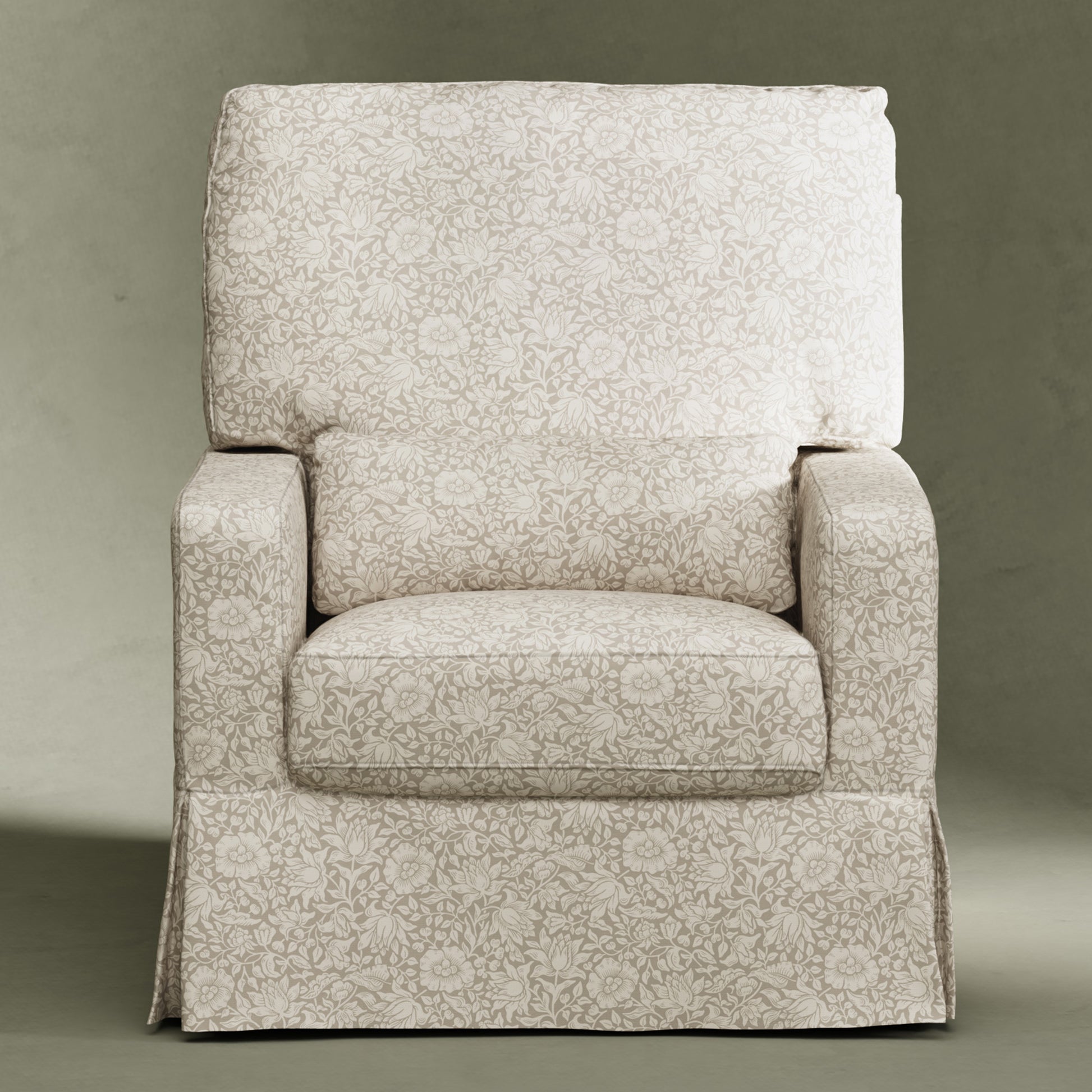M21787MA,Namesake,Crawford Pillowback Comfort Swivel Glider in Mallow in Ash