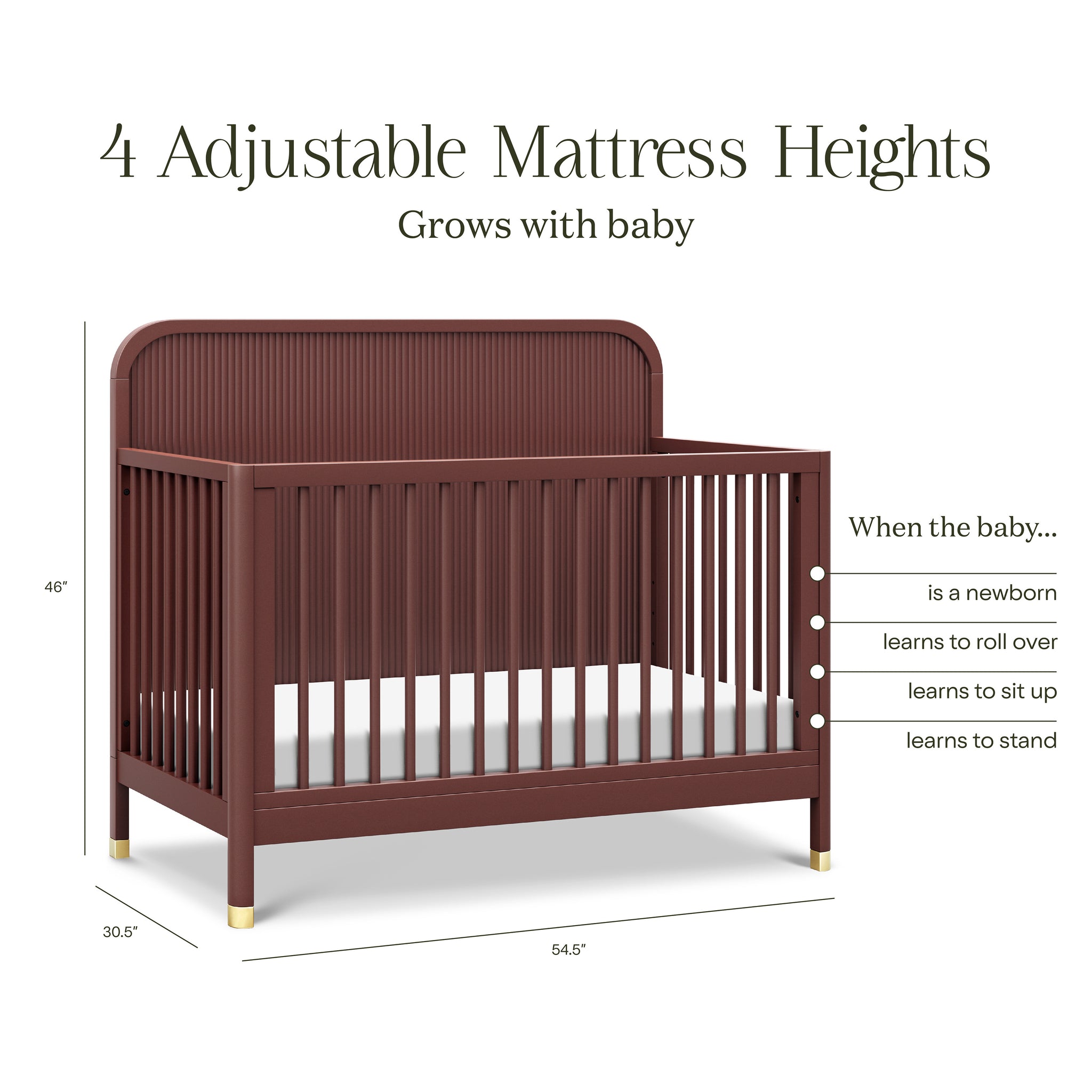 Namesake Brimsley Tambour 4-in-1 Convertible Crib