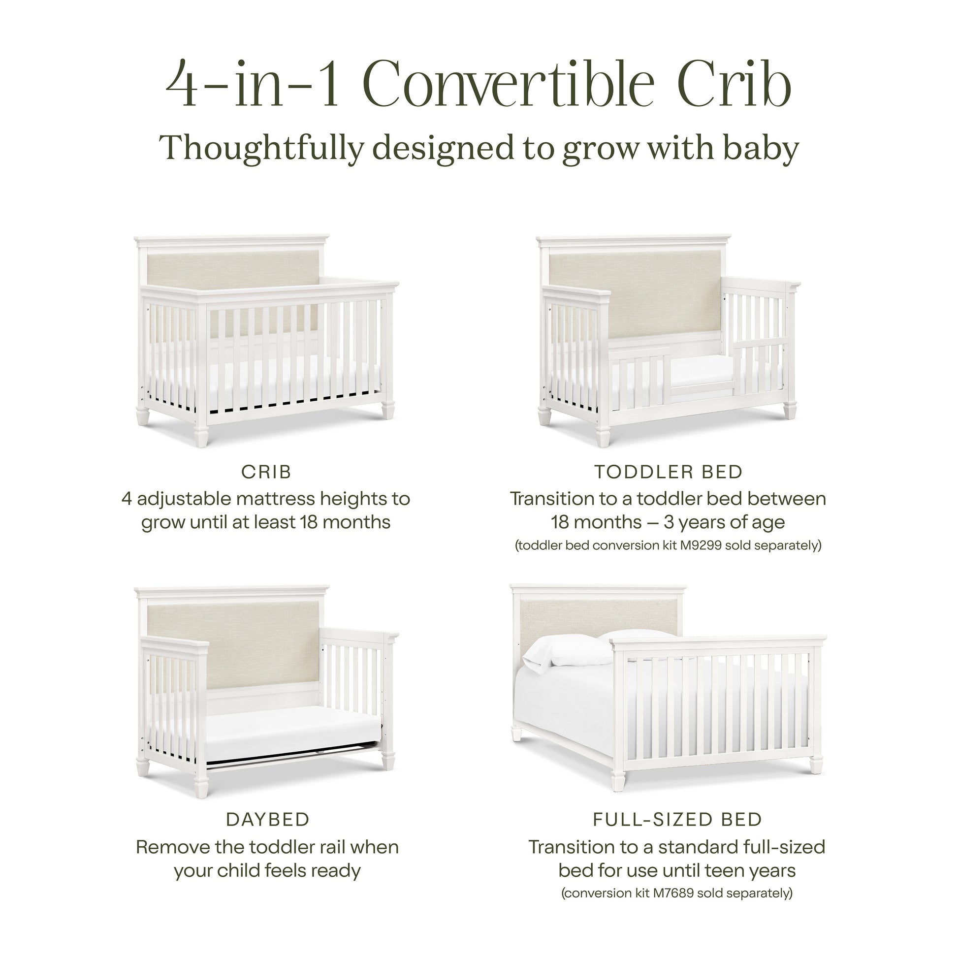 Darlington 4-in-1 Convertible Crib – Namesake