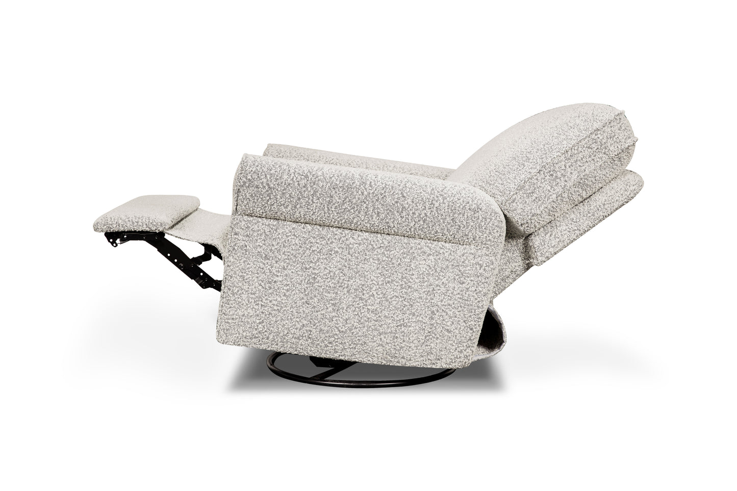 B17787BWB,Monogram by Namesake,Monroe Pillowback Power Recliner in Black White Boucle