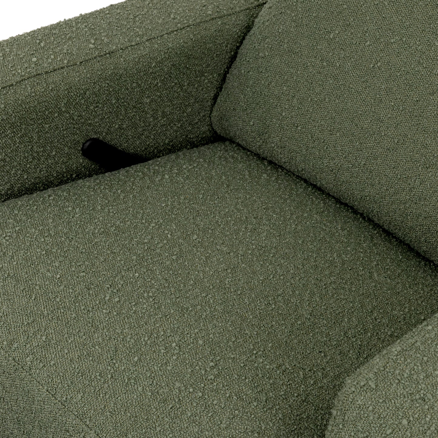 M22287OBLB,Namesake,Crewe Recliner and Swivel Glider in Olive Boucle w/Light Wood Base