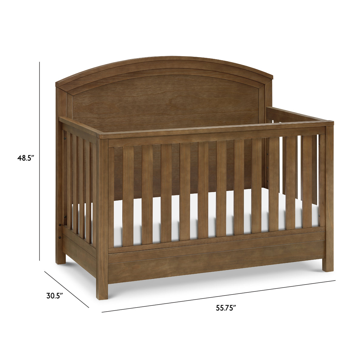 Hemsted 4-in-1 Convertible Crib - dimensions