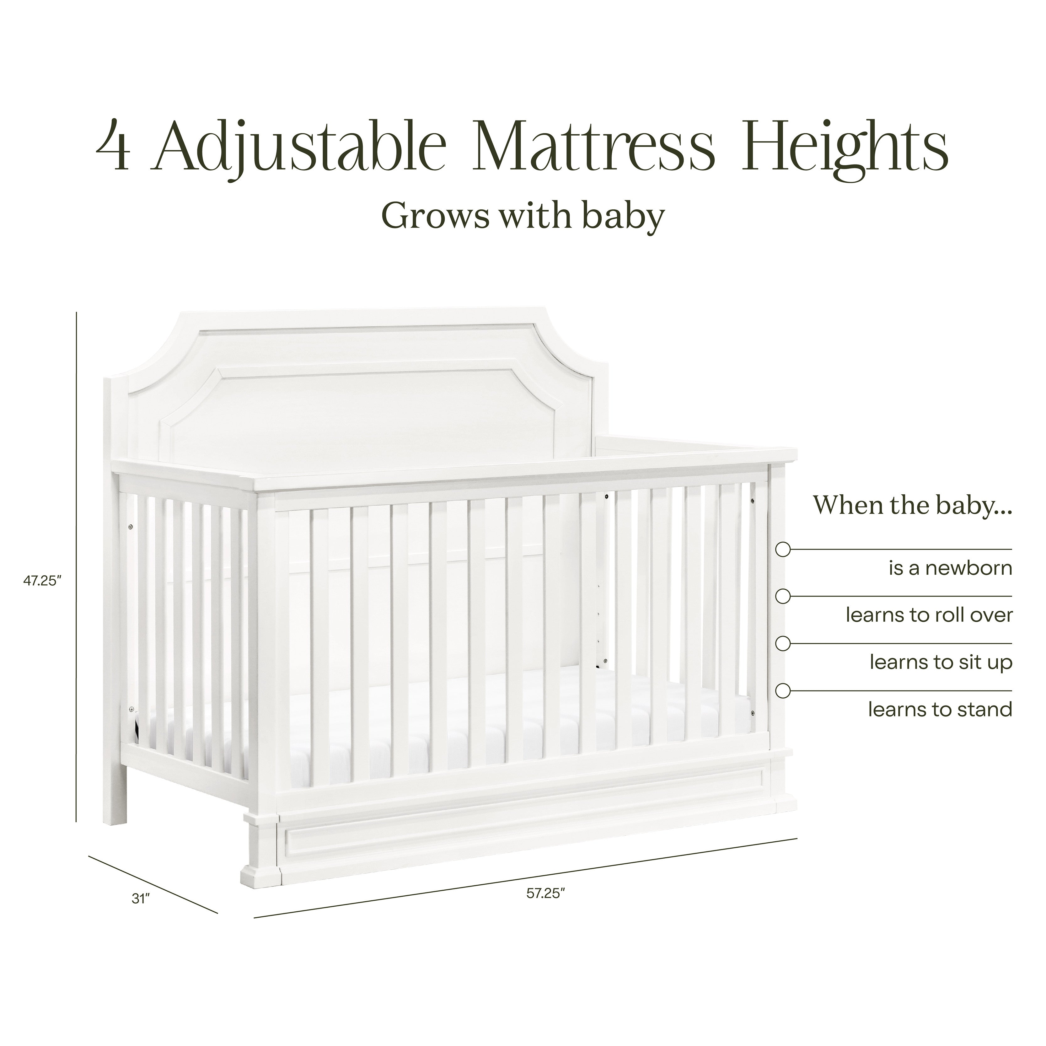 Namesake Emma Regency 4 in 1 Convertible Crib