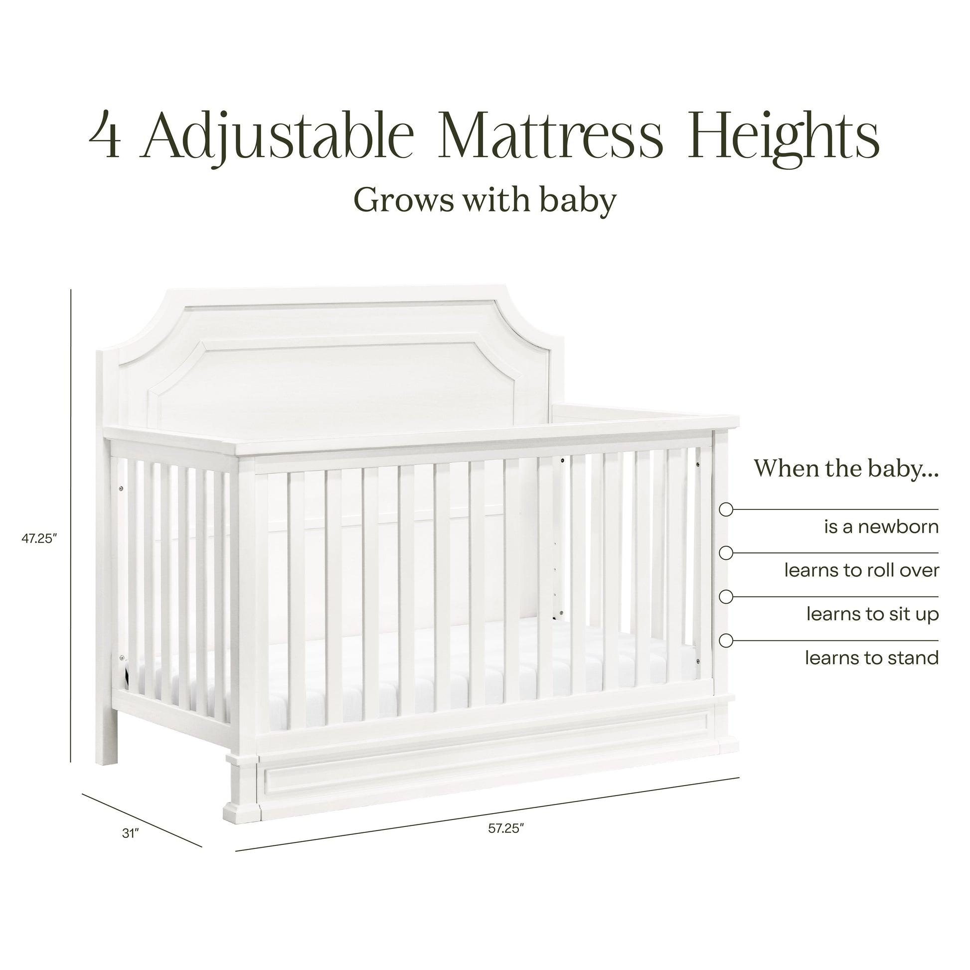 Namesake Emma Regency 4-in-1 Convertible Crib