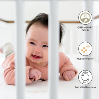 Pure Core Crib Mattress w/ Dry Waterproof Cover (2-Stage)