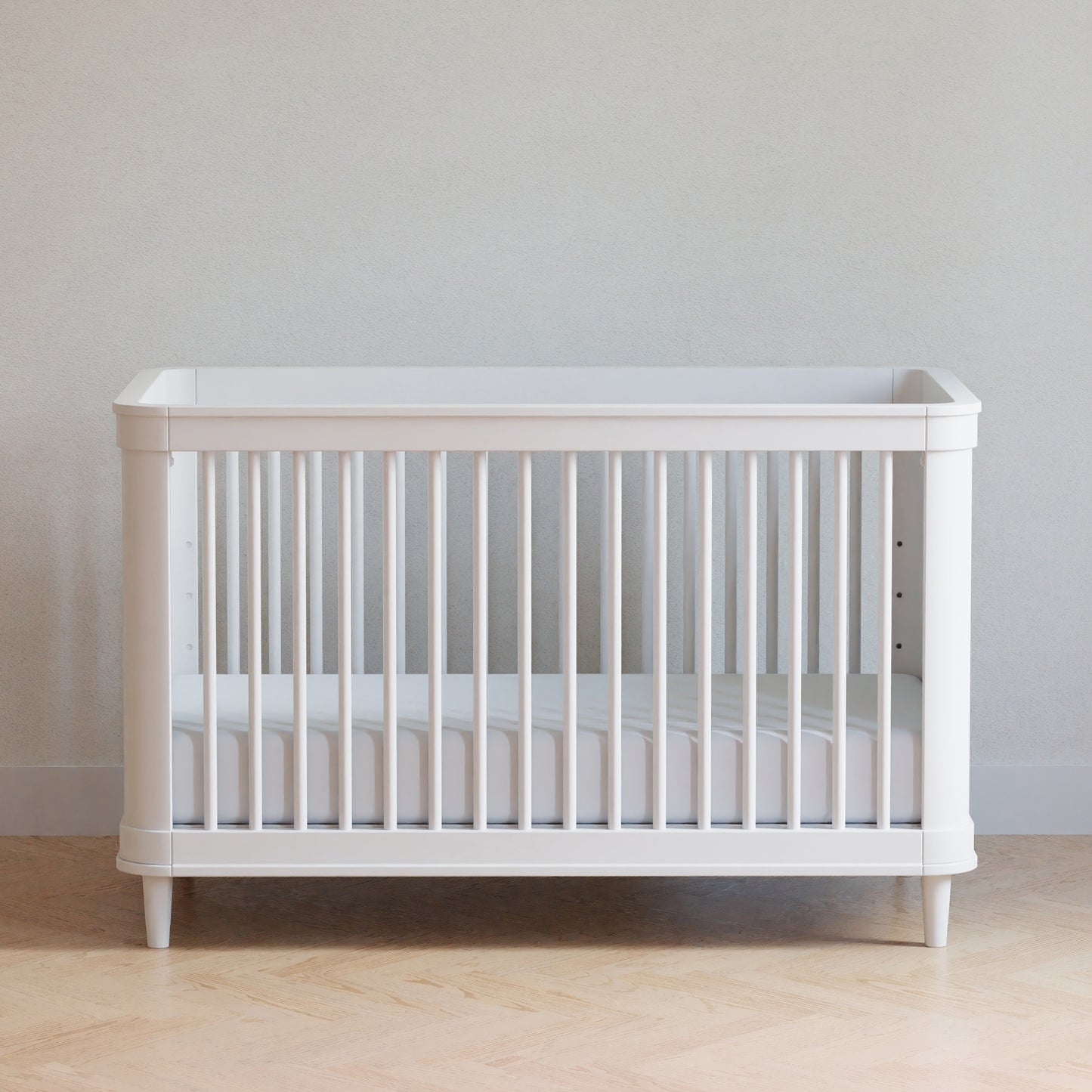 M23701RWHC,Namesake,Marin with Cane 3-in-1 Convertible Crib in Warm White and Honey Cane