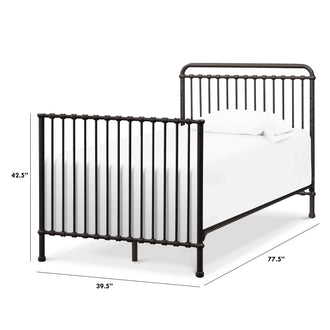 M15389UR,Namesake,Twin Size Conversion Kit for Winston Mini Crib in Vintage Iron
