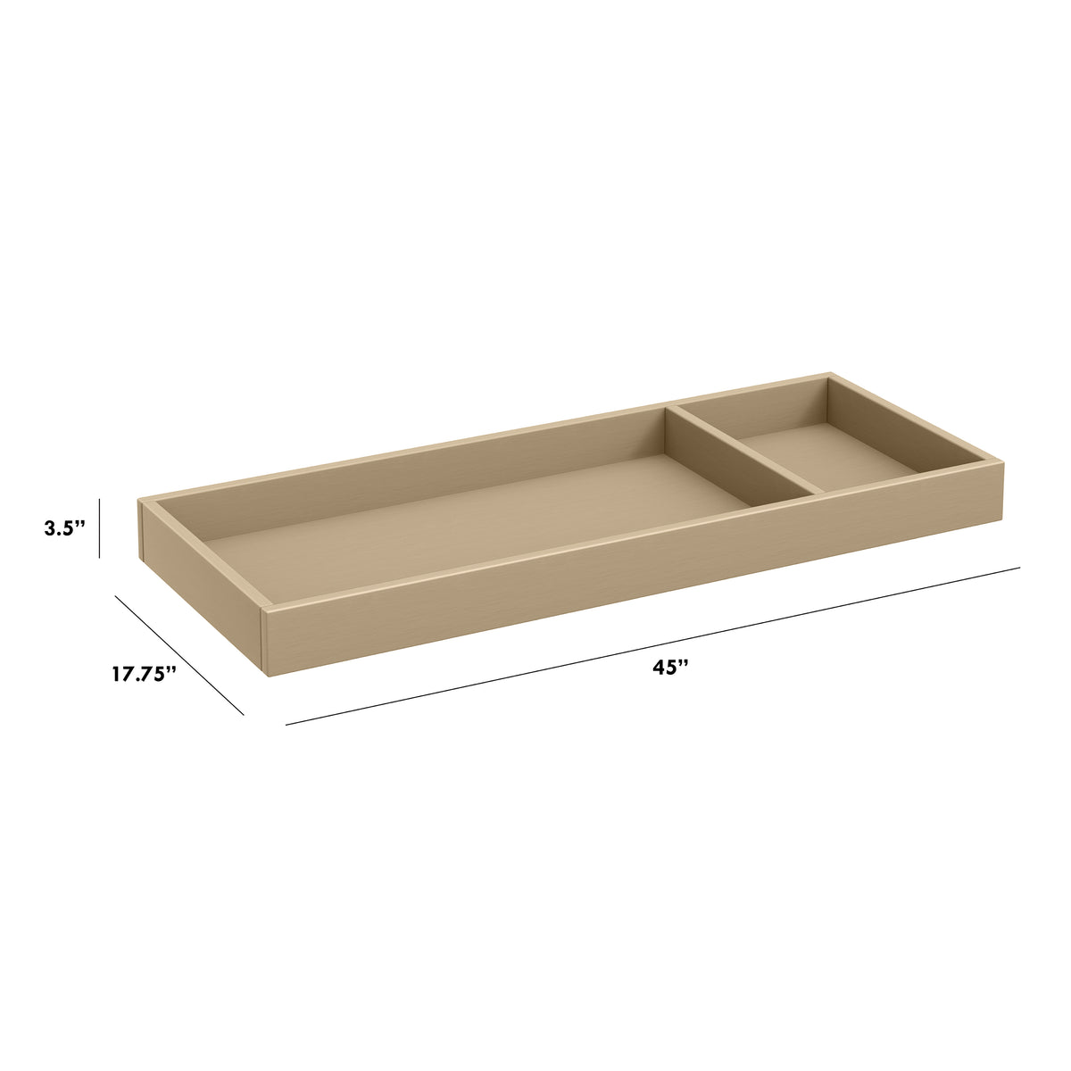 Universal Wide Removable Changing Tray - dimensions