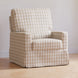 M21787TGH,Crawford Pillowback Comfort Swivel Glider in Tan Gingham