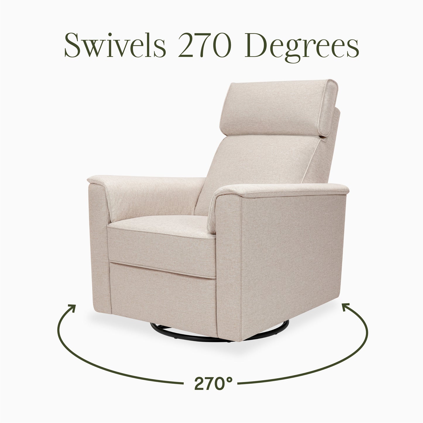 M17182PBEW,Namesake,Willa Pro Power Glider Recliner w/ Power Lumbar in Performance Beach Eco-Weave