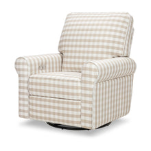 B17787TGH,Monogram by Namesake,Monroe Pillowback Power Recliner in Tan Gingham