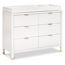 M26716RW,Namesake,Brimsley Tambour 6-Drawer Assembled Dresser in Warm White