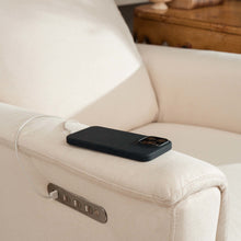 M17182PCMEW,Namesake,Willa Pro Power Glider Recliner w/ Power Lumbar in Performance Cream Eco-Weave