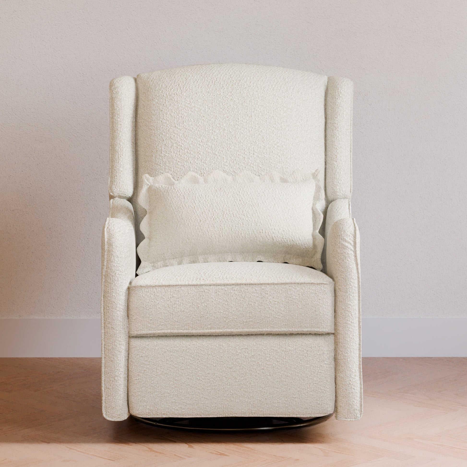 M27787WB,Namesake,Devon Recliner and Swivel Glider in Ivory Boucle