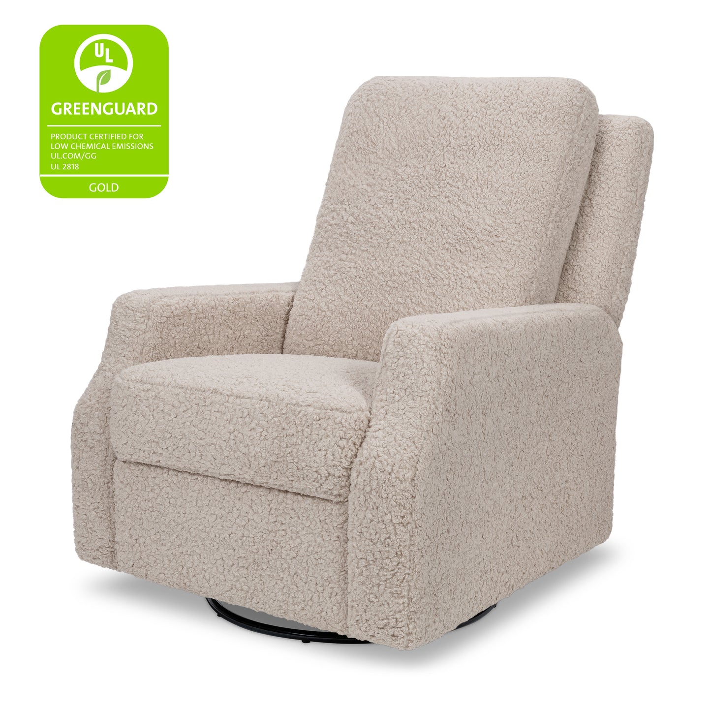 M22287EGS,Namesake,Crewe Recliner and Swivel Glider in Earl Grey Shearling