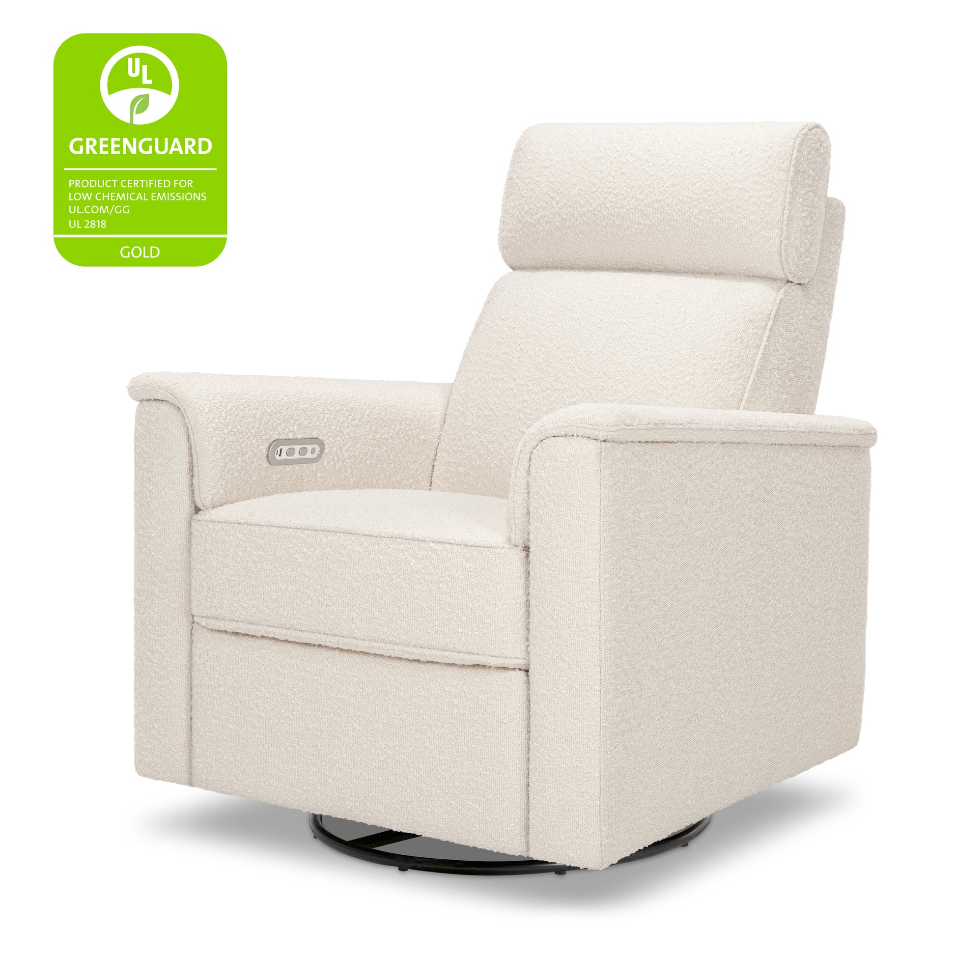 M17186PWB,Namesake,Willa Plus Power Glider Recliner w/ Power Headrest in Performance Ivory Boucle