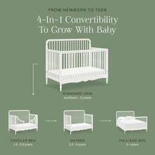 M7141RW,Namesake,Liberty 4-in-1 Convertible Spindle Crib in Warm White