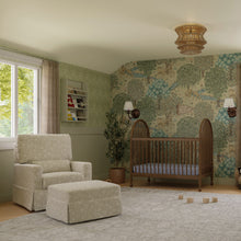 M21787MA,Namesake,Crawford Pillowback Comfort Swivel Glider in Mallow in Ash