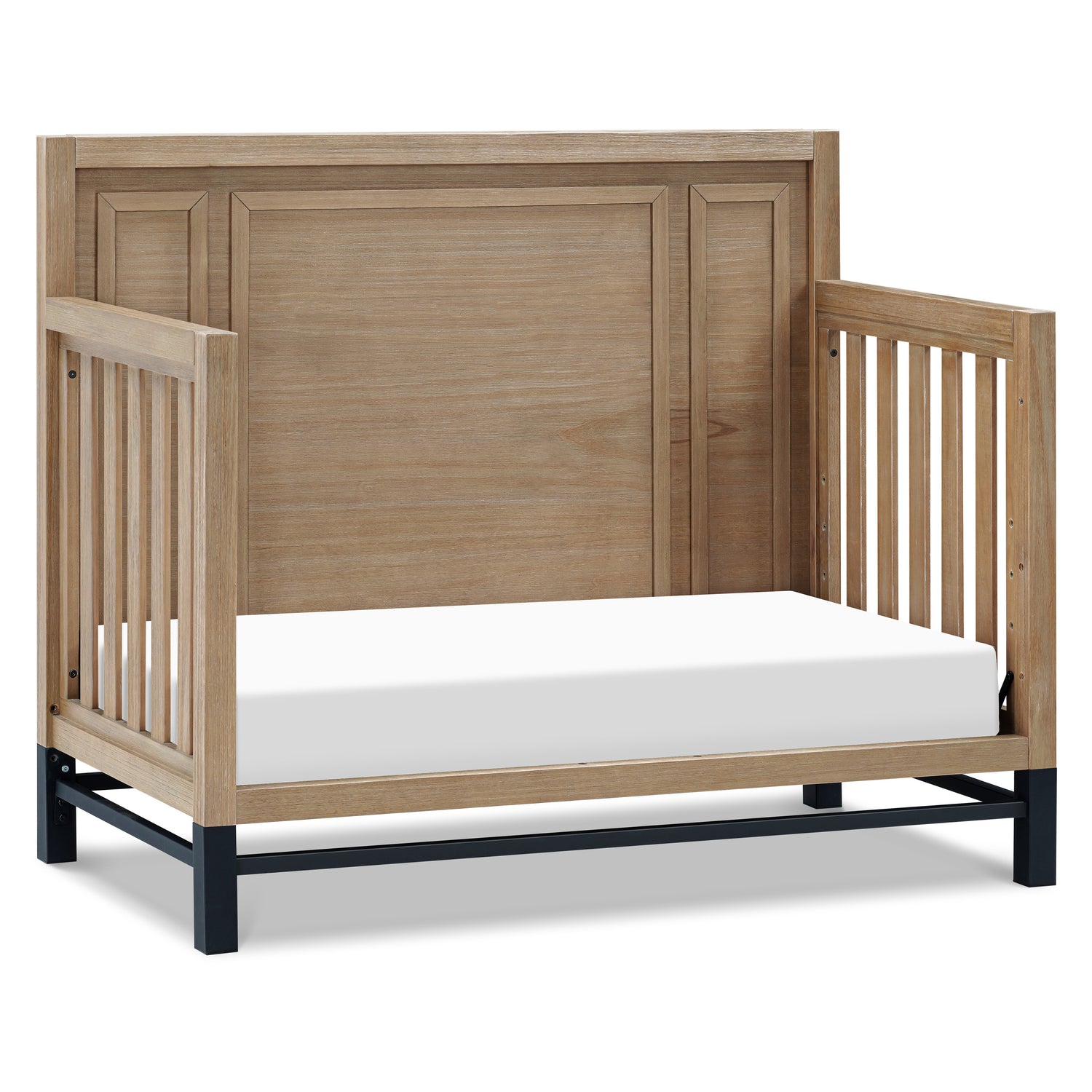 B25801DF,Monogram by Namesake,Newbern 4-in-1 Convertible Crib in Driftwood