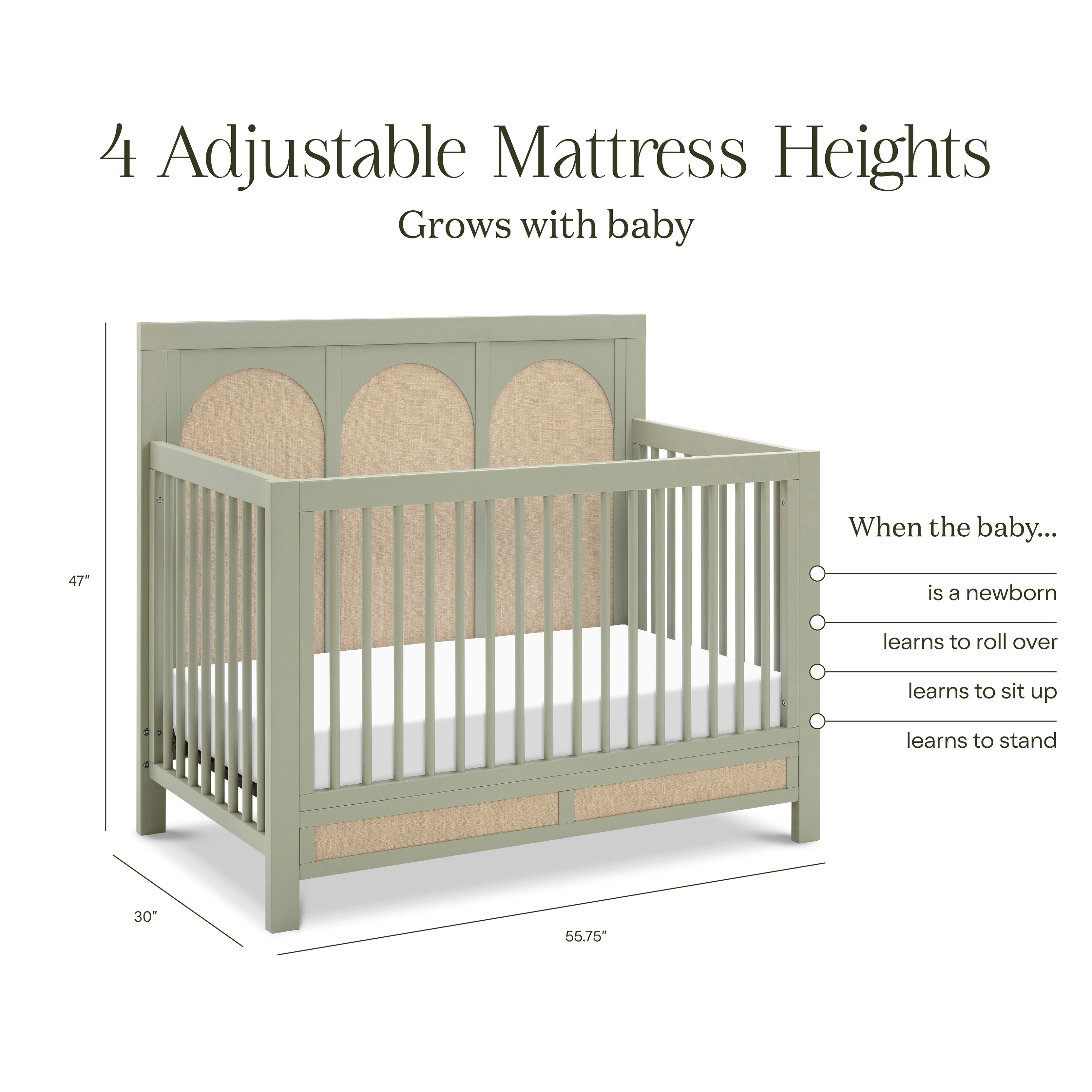 Namesake Eloise 4 in 1 Convertible Crib